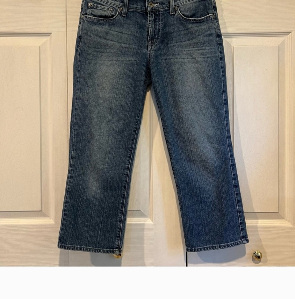 🍋 Lucky Brand Gene Montesano Classic Rider Crop Blue Denim Jeans - 8 / 29